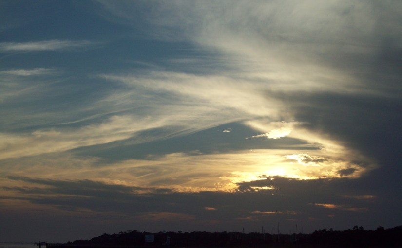 Evening Sky over The&nbsp;River